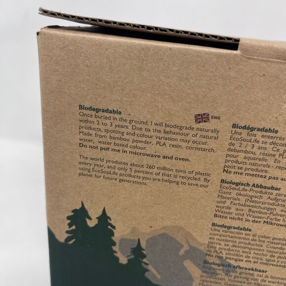 Eco Soul Life Biodegradable Sky Blue Goblet Set of 4 NEW - Picture 6 of 9